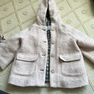 Excellent condition pink wool Zara coat